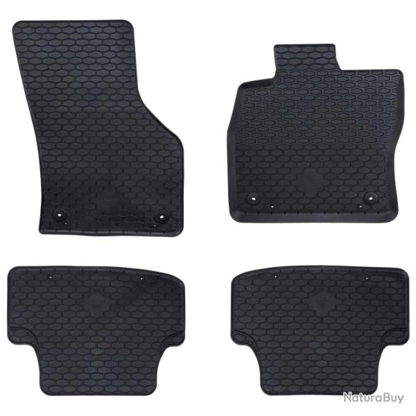 Tapis de voiture 4 pcs Noir compatible avec A3 2012-2020