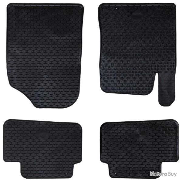 Tapis de voiture 4 pcs Noir compatible avec Hyundai i30 2017