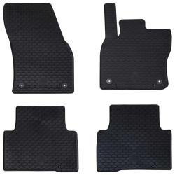 Tapis de voiture 4 pcs Noir convient pour VW TIGUAN 2016-2023