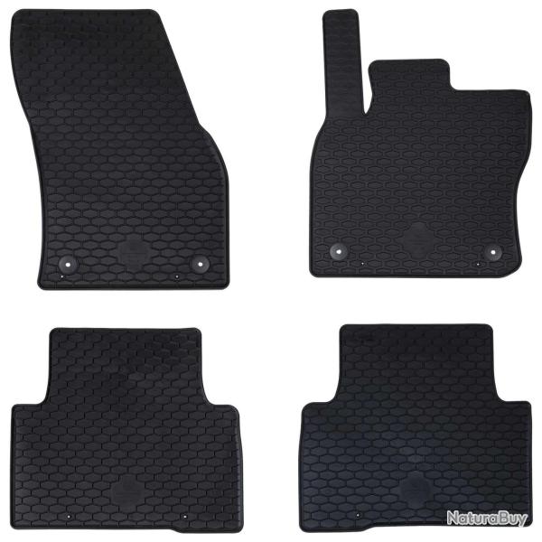 Tapis de voiture 4 pcs Noir convient pour VW TIGUAN 2016-2023