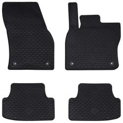 Tapis de voiture 4 pcs Noir Compatible avec Seat ATECA 2016-