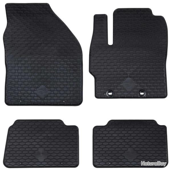 Tapis de voiture 4 pcs Noir Compatible avec Toyota YARIS 2020-