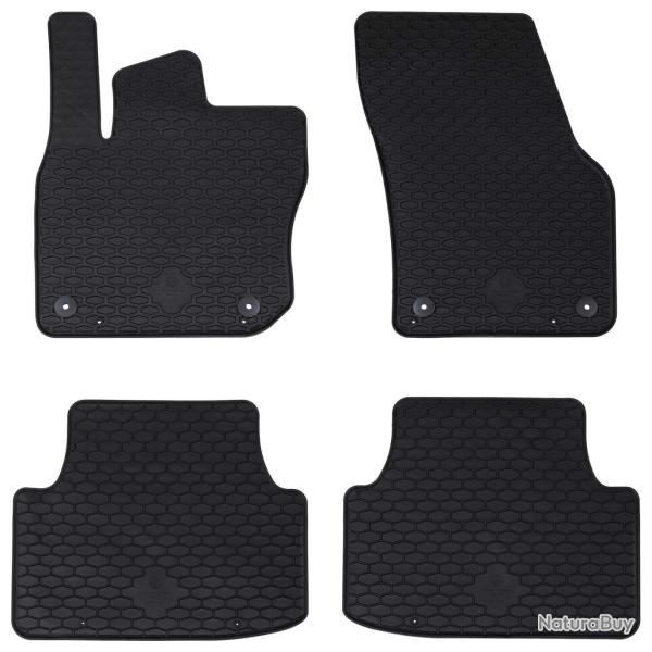 Tapis de voiture 4 pcs Noir convient pour VW TIGUAN TDI 2024-