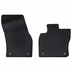 Tapis de voiture 2 pcs Noir Adapt&eacute; pour VW CADDY 2020-
