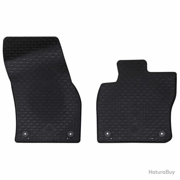 Tapis de voiture 2 pcs Noir Adapt� pour VW CADDY 2020-