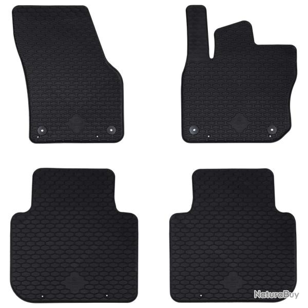 Tapis de voiture 4 pcs Noir Adapt� pour Skoda KODIAQ TDI 2024-