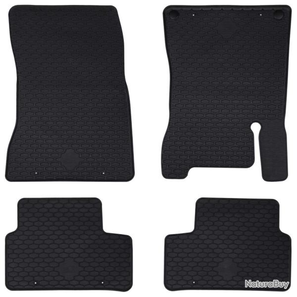 Tapis de voiture 4 pcs Noir Convient pour MERCEDES a 2018-