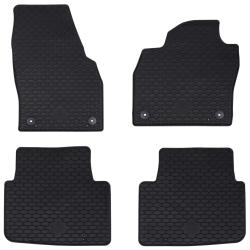 Tapis de voiture 4 pcs Noir adapt&eacute; pour KAMIQ 2019- Caoutchouc