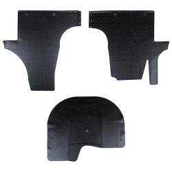 Tapis de voiture 3 pcs Noir Adapt&eacute; pour VW T5 2010-2015