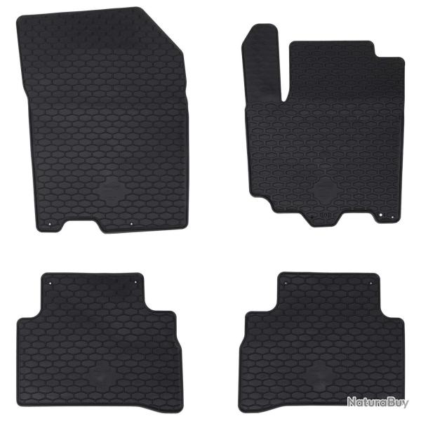 Tapis de voiture 4 pcs Noir Compatible avec Suzuki VITARA 2015-