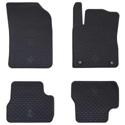 Tapis de voiture 4 pcs Noir Adapt&eacute; pour C3 2017-2024 Caoutchouc