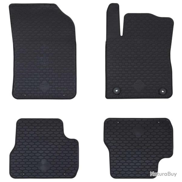 Tapis de voiture 4 pcs Noir Adapt� pour C3 2017-2024 Caoutchouc