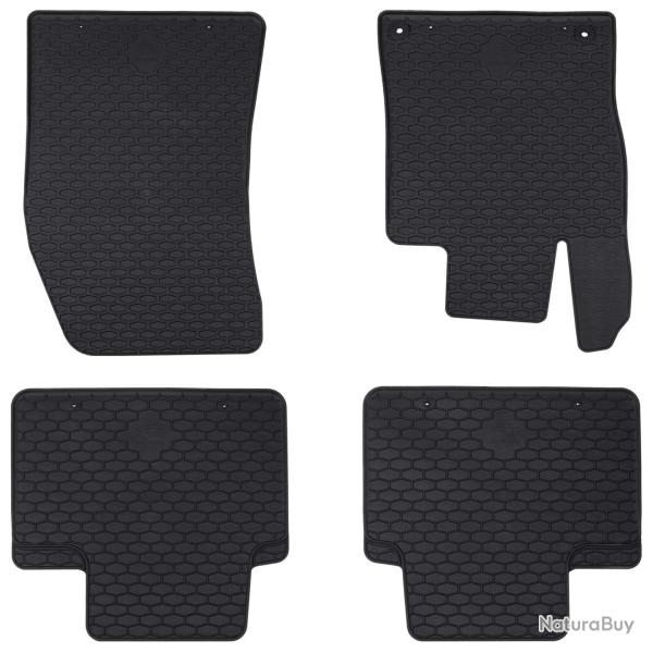 Tapis de voiture 4 pcs Noir Compatible avec 308 SW 2021-