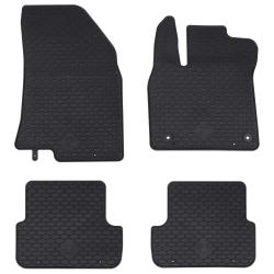 Tapis de voiture 4 pcs Noir compatible avec SANDERO 2020-