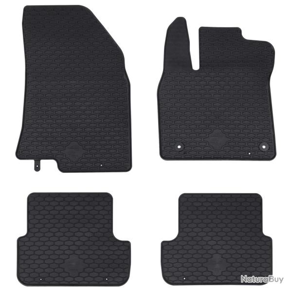 Tapis de voiture 4 pcs Noir compatible avec SANDERO 2020-