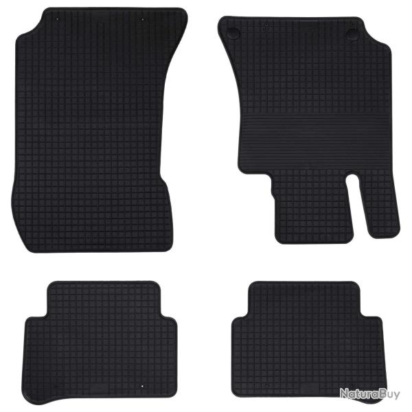 Tapis de voiture 4 pcs Noir Convient pour MERCEDES E 2009-2016