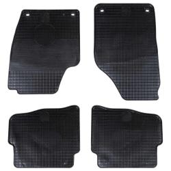 Tapis de voiture 4 pcs Noir adapt&eacute; pour VW POLO 2001-2009 NS