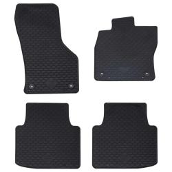 Tapis de voiture 4 pcs Noir adapt&eacute; pour VW Arteon 2017- 4D Aft