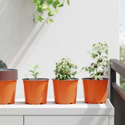 Pot &agrave; fleurs 200 pcs Terre cuite &Oslash; 15 x 13 cm Plastique