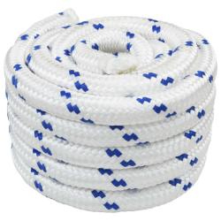 Corde de bateau 5 m 3 Blanc et bleu PP
