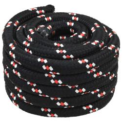 Corde de bateau 25 m 3 Noir et Rouge PP