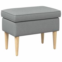 Pouf Gris clair 55 x 35 x 41 cm Polyester