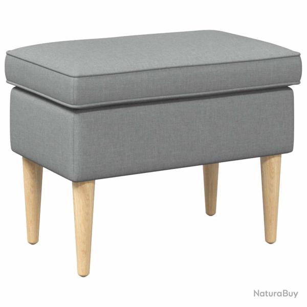 Pouf Gris clair 55 x 35 x 41 cm Polyester