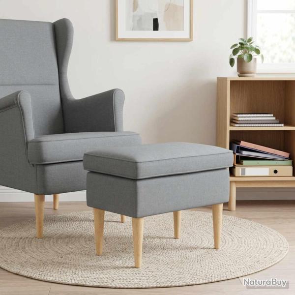 Pouf Gris clair 55 x 35 x 41 cm Polyester