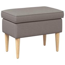 Pouf Taupe 55 x 35 x 41 cm