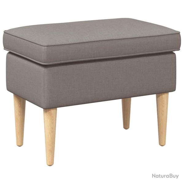 Pouf Taupe 55 x 35 x 41 cm