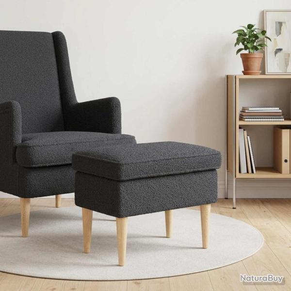 Pouf Gris fonc� 55 x 35 x 41 cm Boucl�