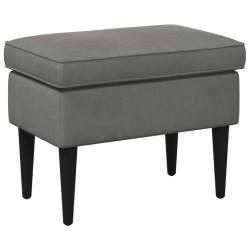 Pouf Gris fonc&eacute; 55 x 35 x 41 cm Velours