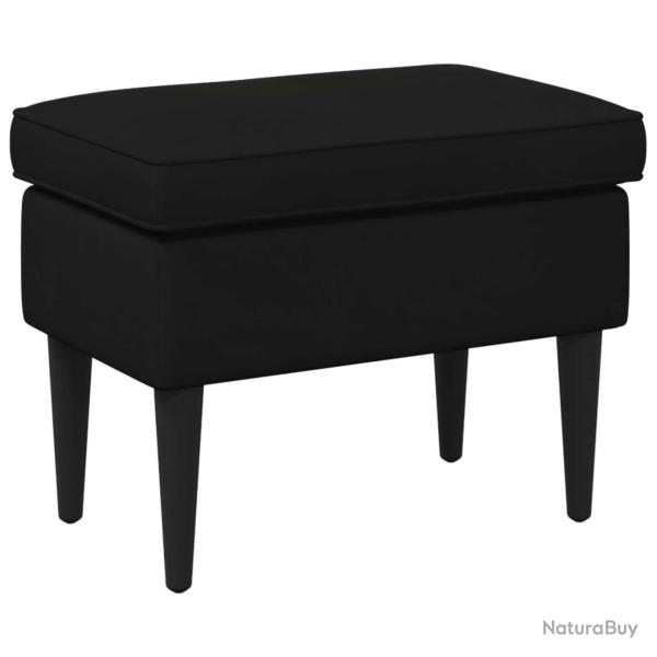 Pouf Noir 55 x 35 x 41 cm Velours