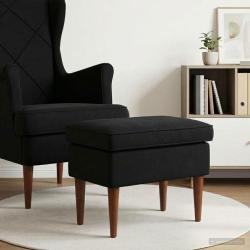 Pouf Noir 55 x 35 x 41 cm Velours