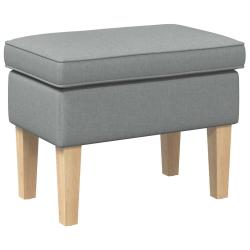 Pouf Gris clair 55 x 35 x 41 cm Tissu