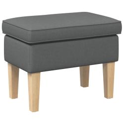 Pouf Gris fonc&eacute; 55 x 35 x 41 cm Tissu
