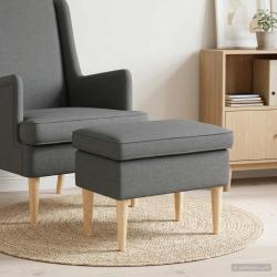 Pouf Gris fonc&eacute; 55 x 35 x 41 cm Tissu