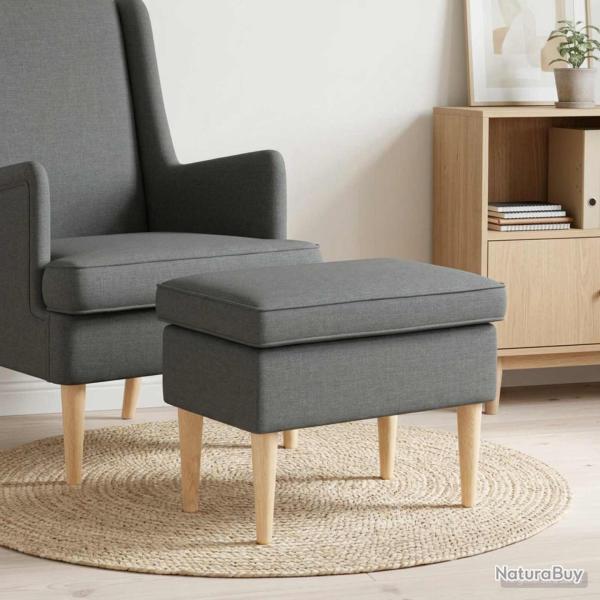 Pouf Gris fonc� 55 x 35 x 41 cm Tissu