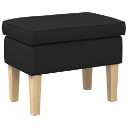Pouf Noir 55 x 35 x 41 cm Tissu