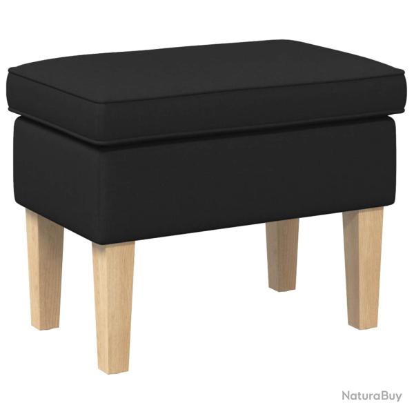 Pouf Noir 55 x 35 x 41 cm Tissu