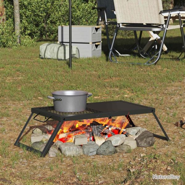 Gril de camping pliable Noir 31,5 x 26,5 x 4 cm Acier alli�