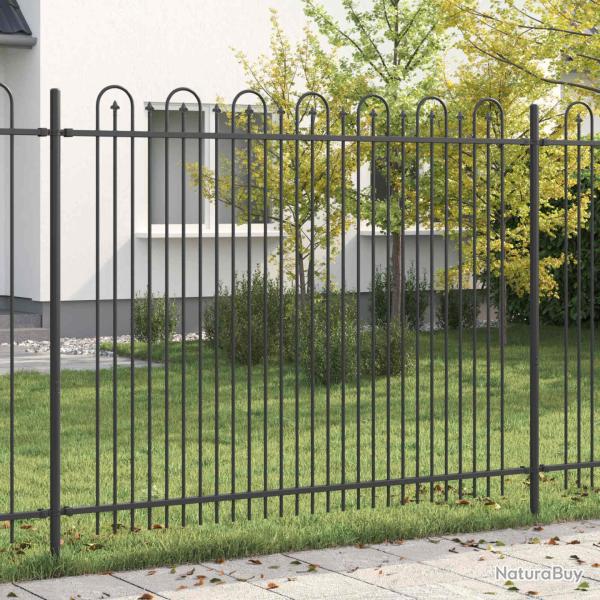 Cl�ture en arc � pointe DRONTEN 200 x 200 cm Noir