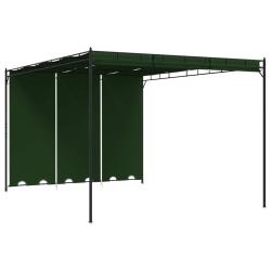 Pavillon 4 x 3 x 2,3 m Vert Polyester et Acier