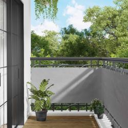 &Eacute;cran de balcon Gris clair 75 x 200 cm Oxford alu enduit de PU