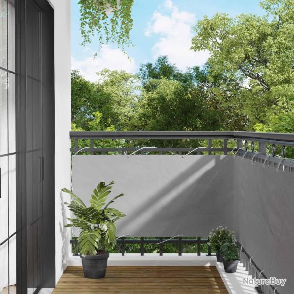 �cran de balcon Gris clair 75 x 200 cm Oxford alu enduit de PU