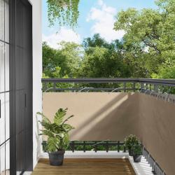 &Eacute;cran de balcon Beige 75 x 200 cm Oxford alu enduit de PU