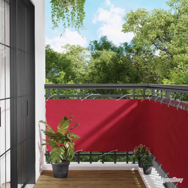 �cran de balcon Rouge 75 x 200 cm Oxford alu enduit de PU