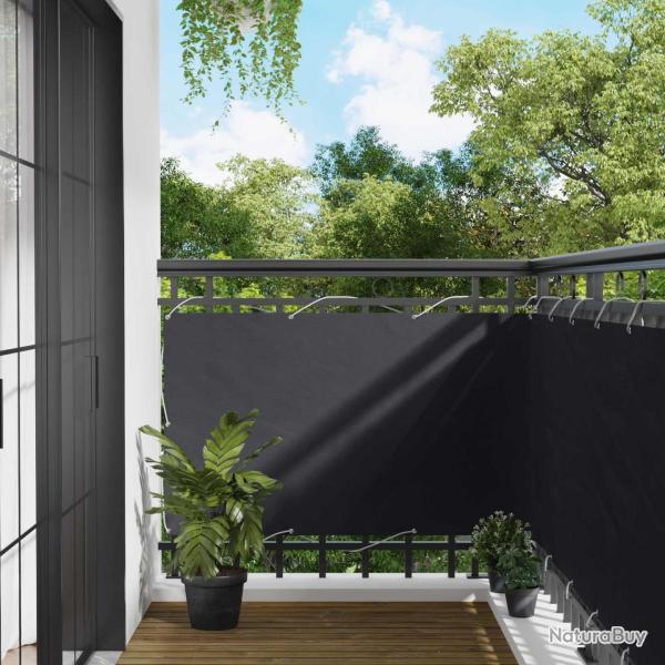 �cran de balcon Noir 90 x 200 cm Oxford alu enduit de PU