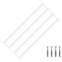 Grille de s&eacute;curit&eacute; pour fen&ecirc;tres avec 4 barres crois&eacute;es