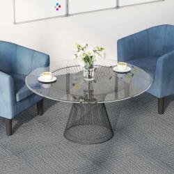 Carreau de tapis Gris clair avec rayure 50 x 50 cm 4 pcs